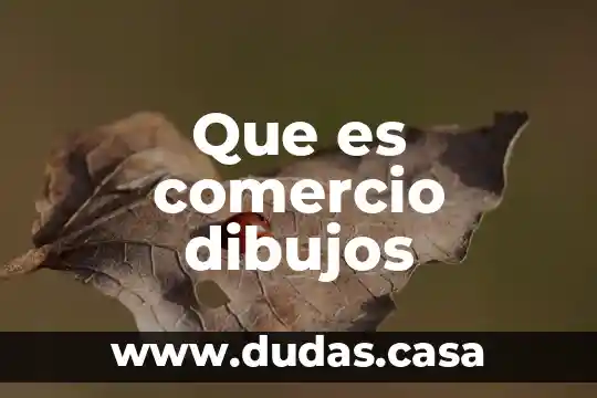 Que es comercio dibujos