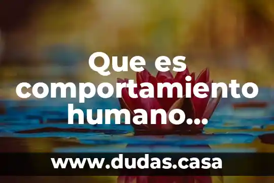 Que es comportamiento humano inciden en la naturaleza