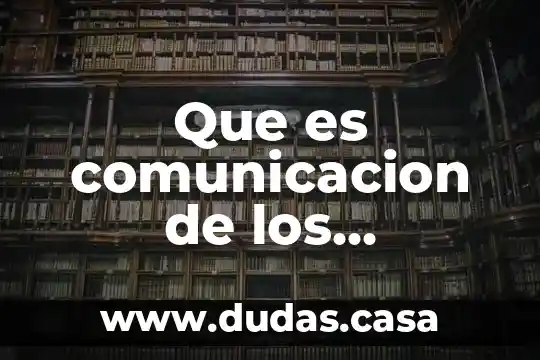 Que es comunicacion de los resultados