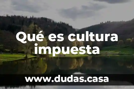 Qué es cultura impuesta