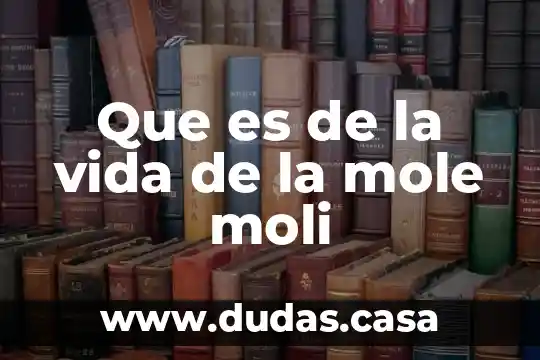 Que es de la vida de la mole moli