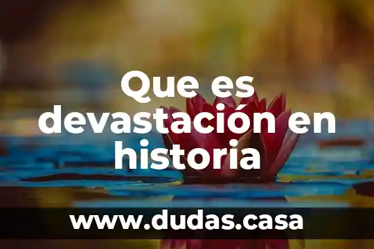 Que es devastación en historia