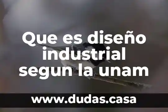Que es diseño industrial segun la unam