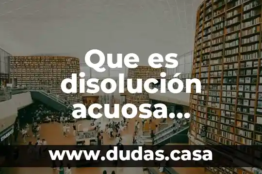 Que es disolución acuosa definicion