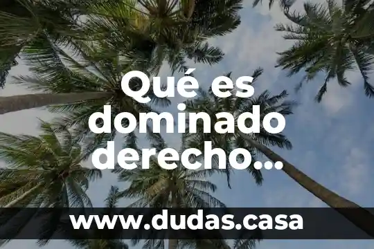 Qué es dominado derecho romano