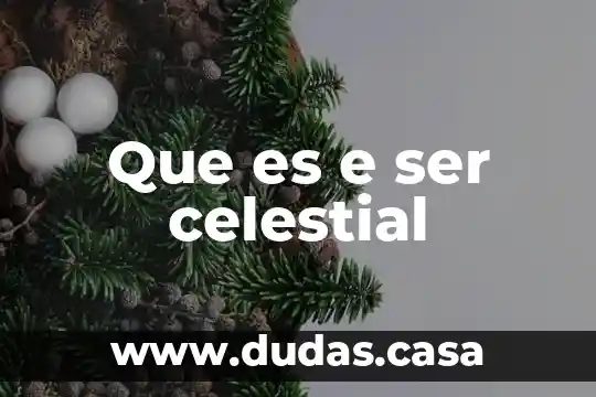 Que es e ser celestial