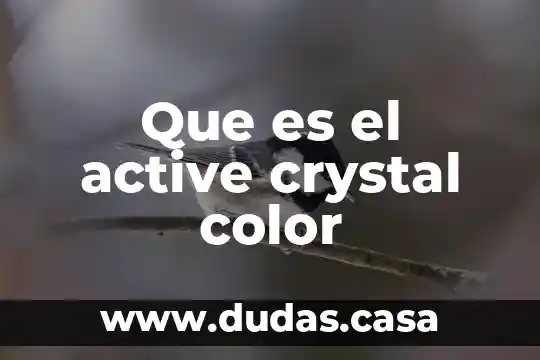 Que es el active crystal color