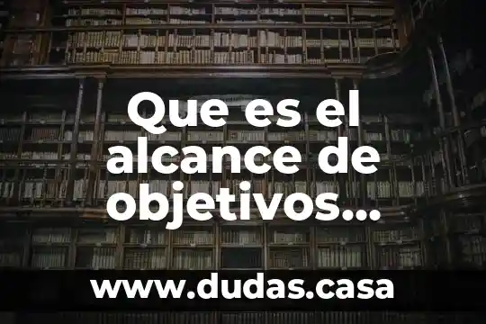 Que es el alcance de objetivos auditoria