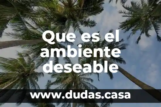 Que es el ambiente deseable