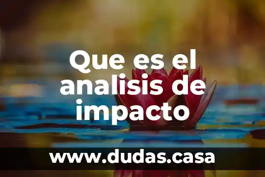 Que es el analisis de impacto