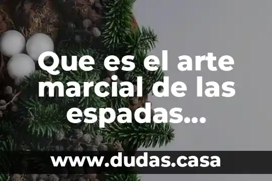 Que es el arte marcial de las espadas japonesas