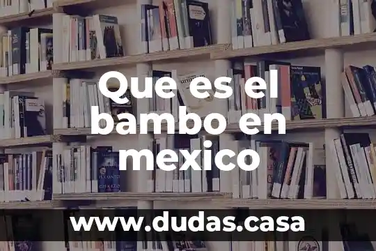Que es el bambo en mexico