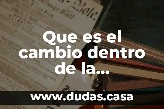 Que es el cambio dentro de la estructura semantica