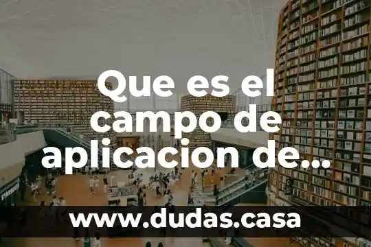 Que es el campo de aplicacion de una empresa