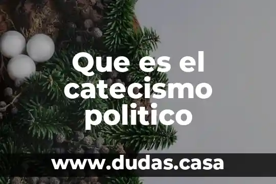 Que es el catecismo politico