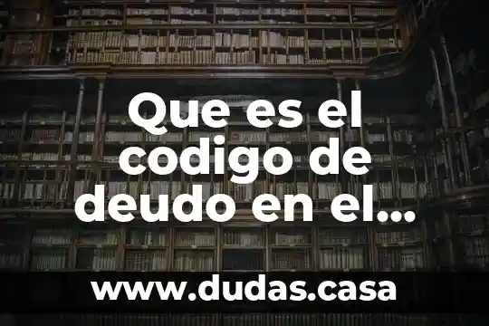 Que es el codigo de deudo en el talon issste