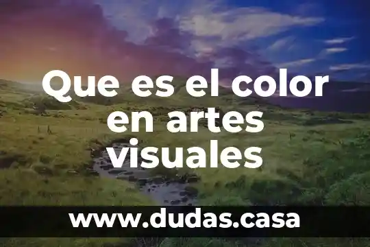 Que es el color en artes visuales