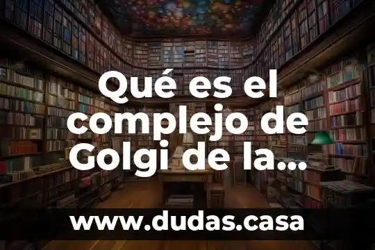 Qué es el complejo de Golgi de la célula vegetal