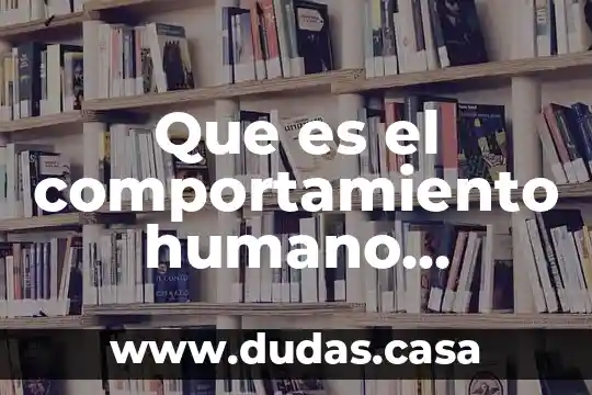 Que es el comportamiento humano valores personales