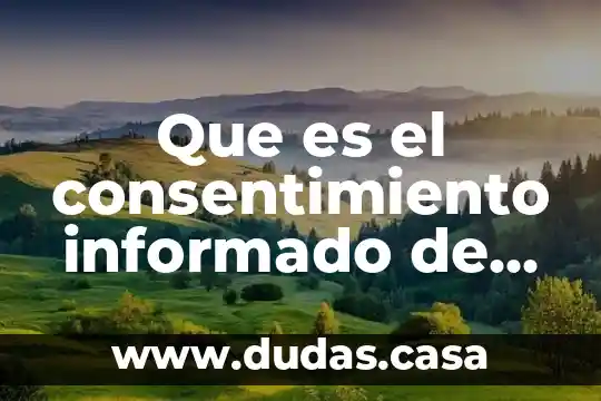 Que es el consentimiento informado de investigacion