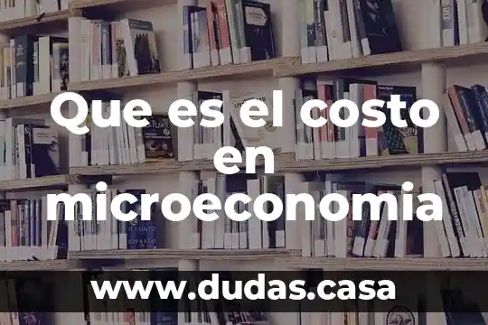 Que es el costo en microeconomia