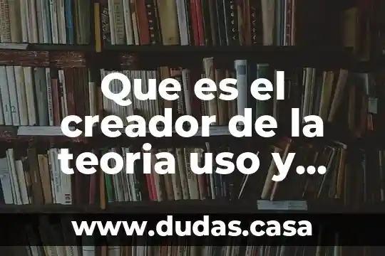 Que es el creador de la teoria uso y desuso
