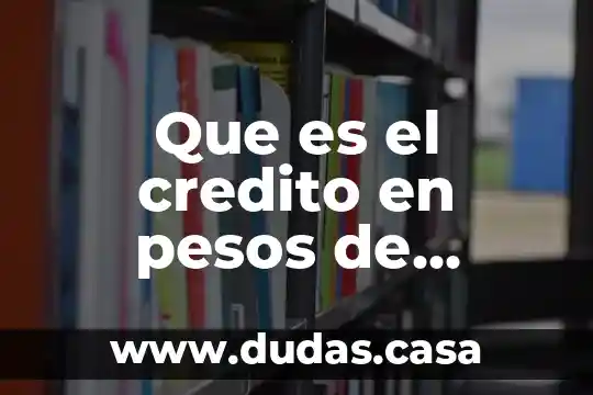 Que es el credito en pesos de fovissste