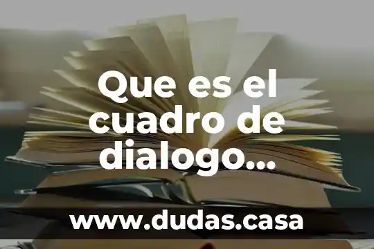 Que es el cuadro de dialogo personalizar