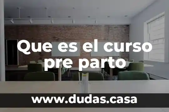 Que es el curso pre parto