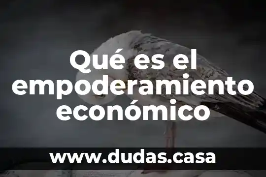 Qué es el empoderamiento económico
