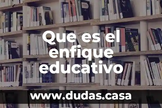 Que es el enfique educativo