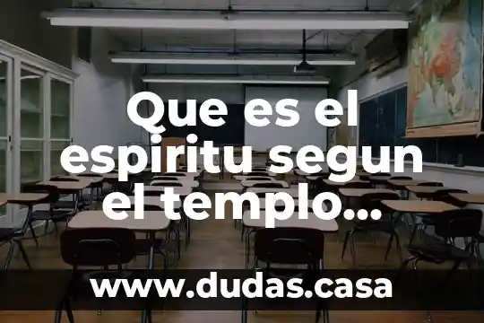 Que es el espiritu segun el templo trinitario mariano