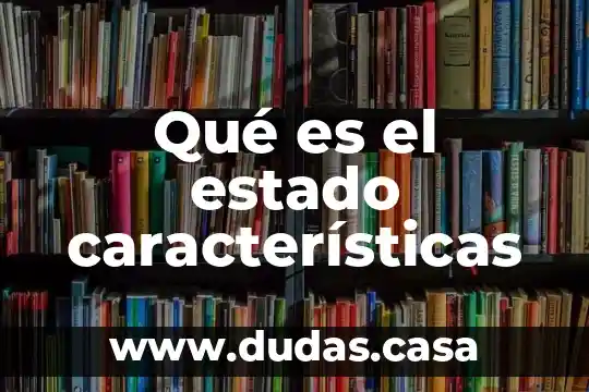 Qué es el estado características