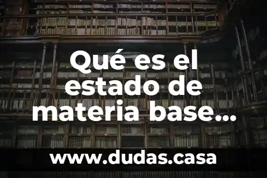 Qué es el estado de materia base eisten férmionico
