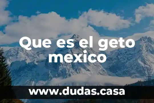 Que es el geto mexico