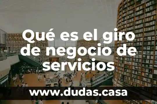 Qué es el giro de negocio de servicios