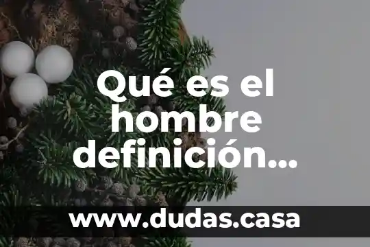 Qué es el hombre definición sexualidad