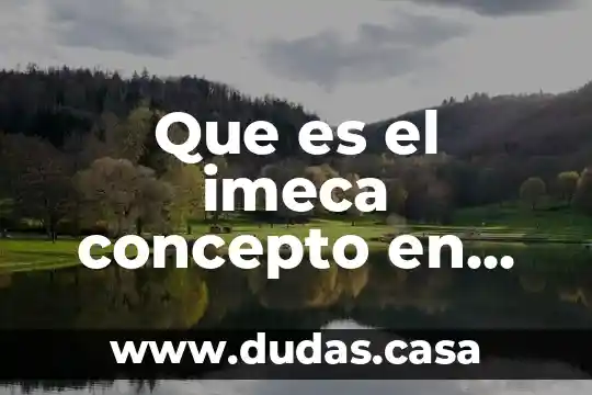 Que es el imeca concepto en definicion abc