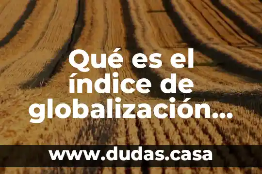 Qué es el índice de globalización en México