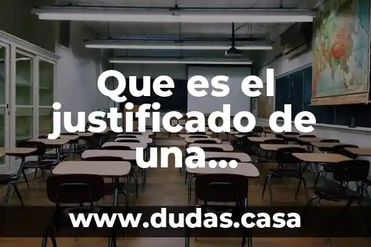 Que es el justificado de una investigacion