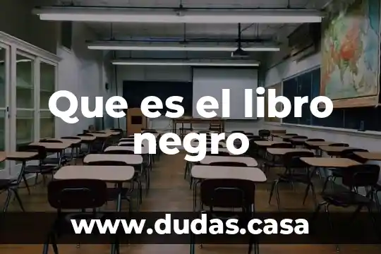 Que es el libro negro