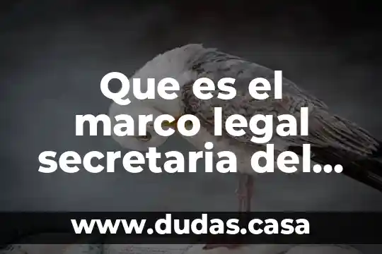 Que es el marco legal secretaria del trabajo