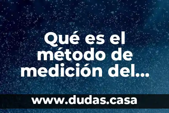 Qué es el método de medición del gasto