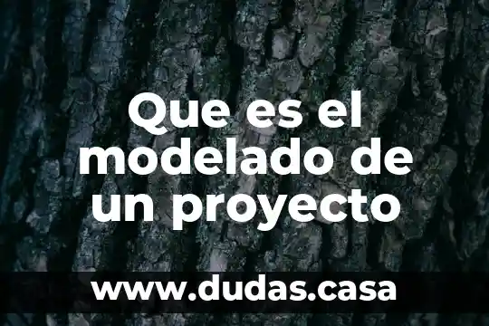 Que es el modelado de un proyecto