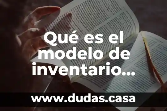 Qué es el modelo de inventario probabilístico