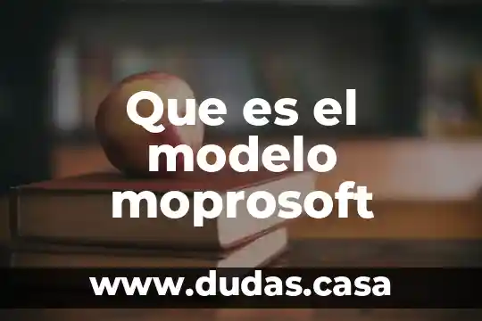 Que es el modelo moprosoft