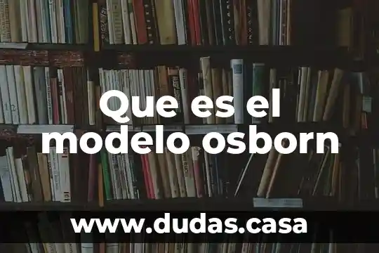 Que es el modelo osborn