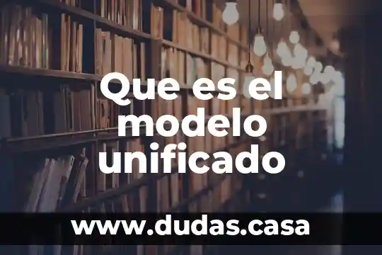 Que es el modelo unificado