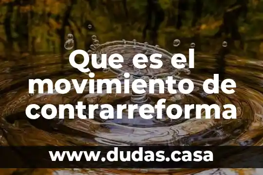 Que es el movimiento de contrarreforma