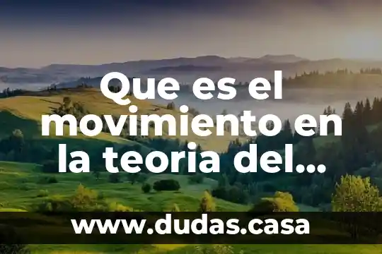 Que es el movimiento en la teoria del color
